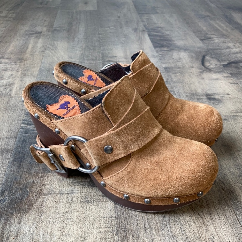 Rocket Dog Suede Clogs Womens 7